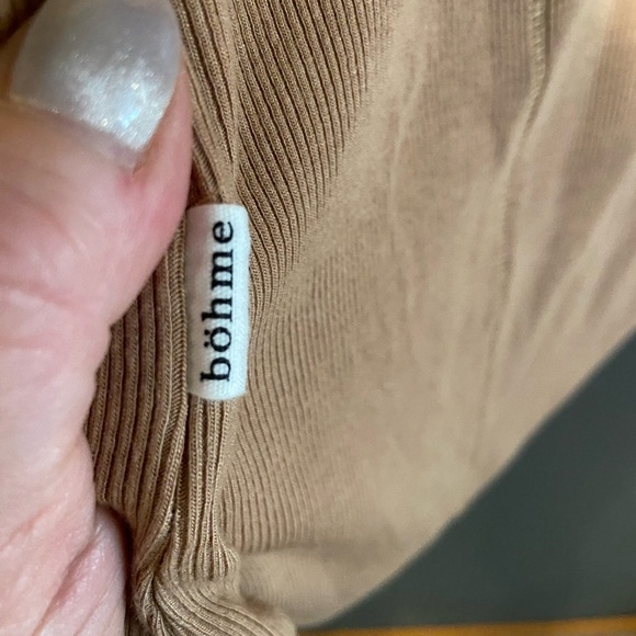 Bohme Camel Long Sleeve Button Tee - Picture 4 of 4